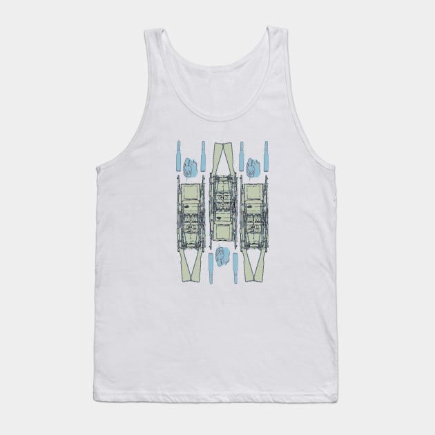 J.F.K Dallas Schematic Tank Top by SimonTedder